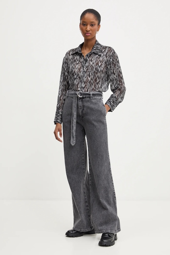 Košeľa Answear.LAB KP2791.ims čierna WW25