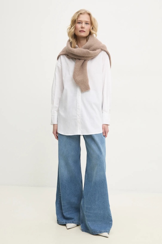 Answear Lab cămașă din bumbac 3400.hms alb WW25