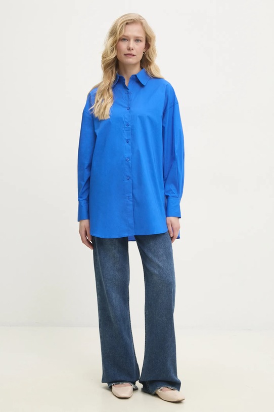 Answear.LAB koszula bawełniana 3400.hms niebieski WW25