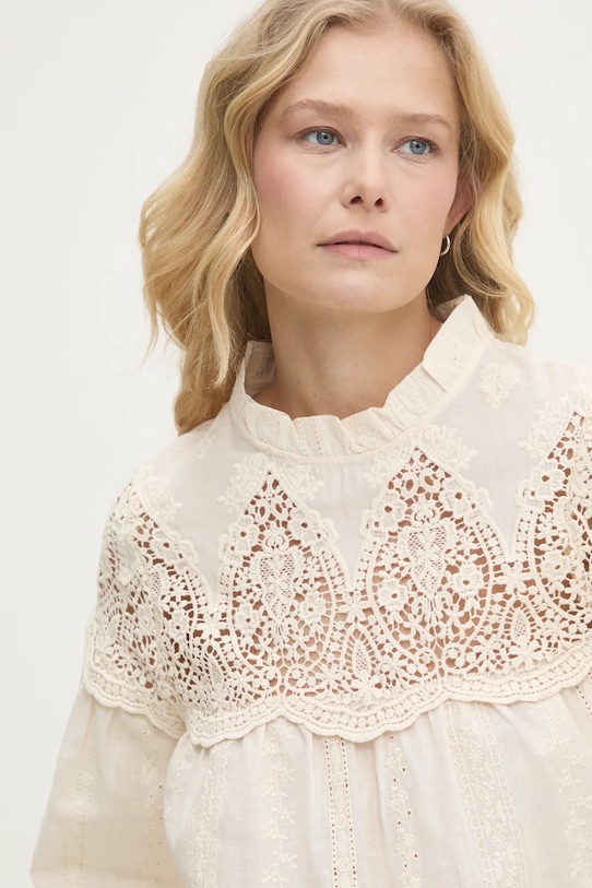 Bavlněná halenka Answear.LAB béžová M699.44.hms