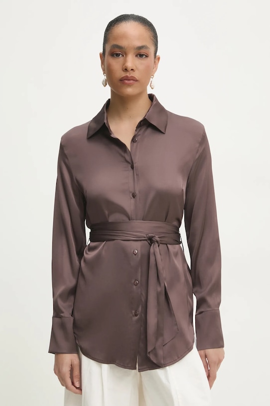 Answear Lab camicia semplice marrone s942.ios