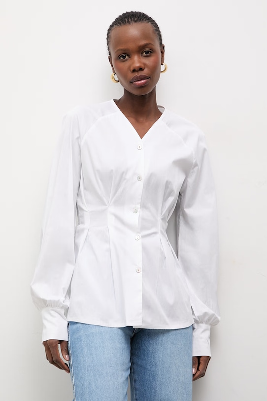 Answear.LAB koszula z elastanem biały 93027.ios