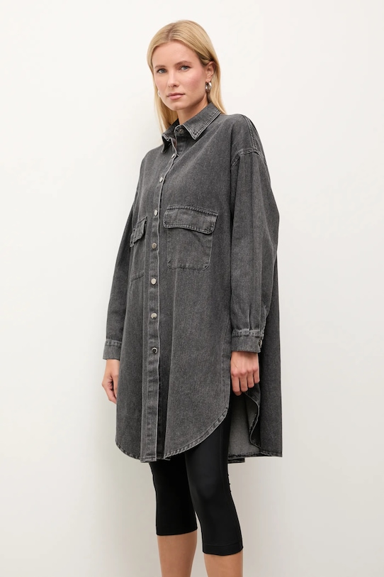 Джинсова сорочка Answear.LAB casual чорний L12550AB.ilk