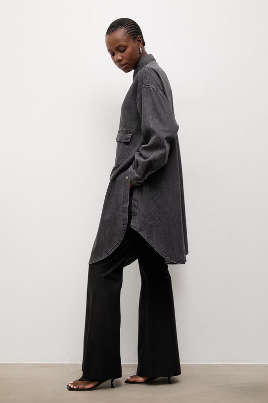 Answear.LAB koszula jeansowa L12550AB.ilk czarny WW25