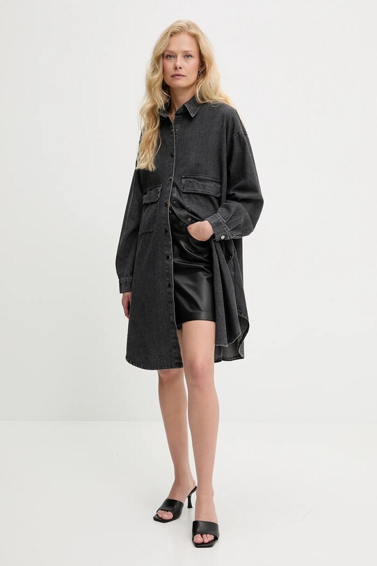 Answear Lab camicia di jeans L12550AB.ilk nero WW25