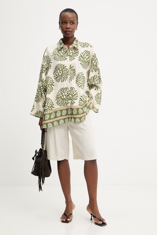 Answear Lab cămașă vNL257406.ums verde WW25