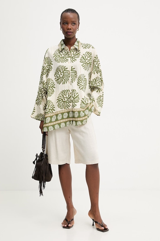 Answear Lab cămașă vNL257406.ums verde WW25