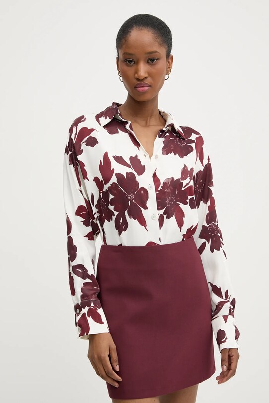 Košulja Answear.LAB casual bordo sng.110.tos