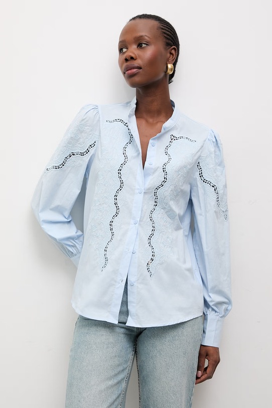 Bavlnená košeľa Answear.LAB jednofarebný modrá 4640.HWK