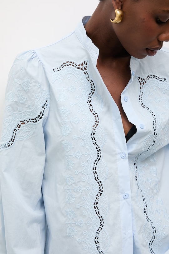 Bavlnená košeľa Answear.LAB 4640.HWK modrá