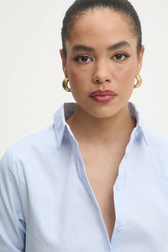 Answear.LAB koszula bawełniana niebieski N5024.HWK