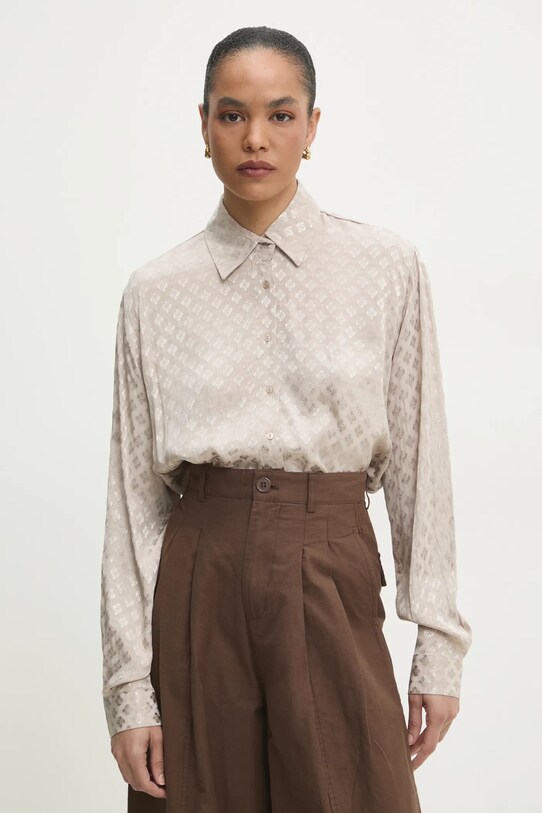 Answear Lab camicia regolare beige 34061.tos
