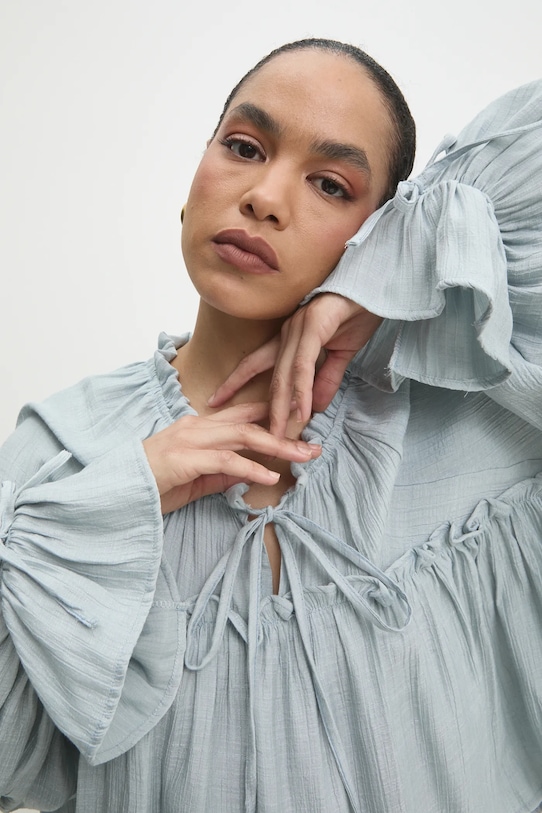 Answear.LAB bluzka casual niebieski 2521000.TWK