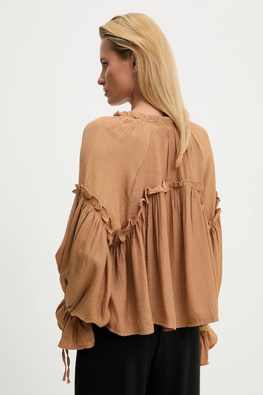 Oblečení Halenka Answear.LAB 2521000.TWK hnědá