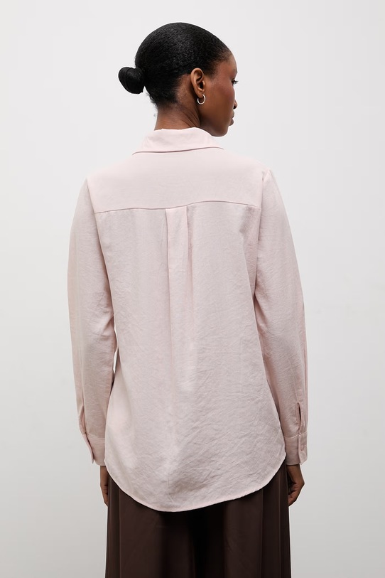 Ruházat Answear.LAB len ing E25.60.FLK rózsaszín