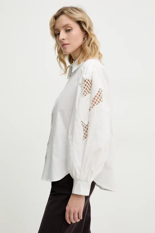 Answear Lab camicia in cotone semplice bianco 9684.fos