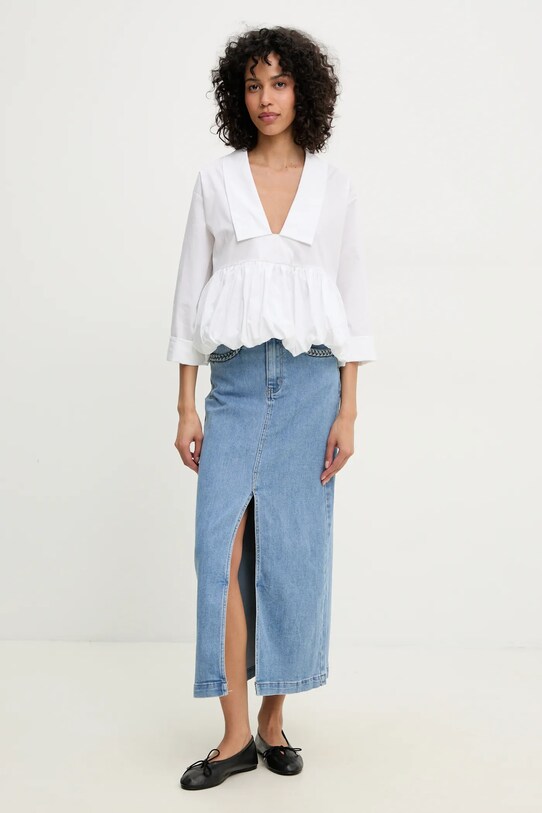 Answear Lab bluza xx.HWK alb WW25