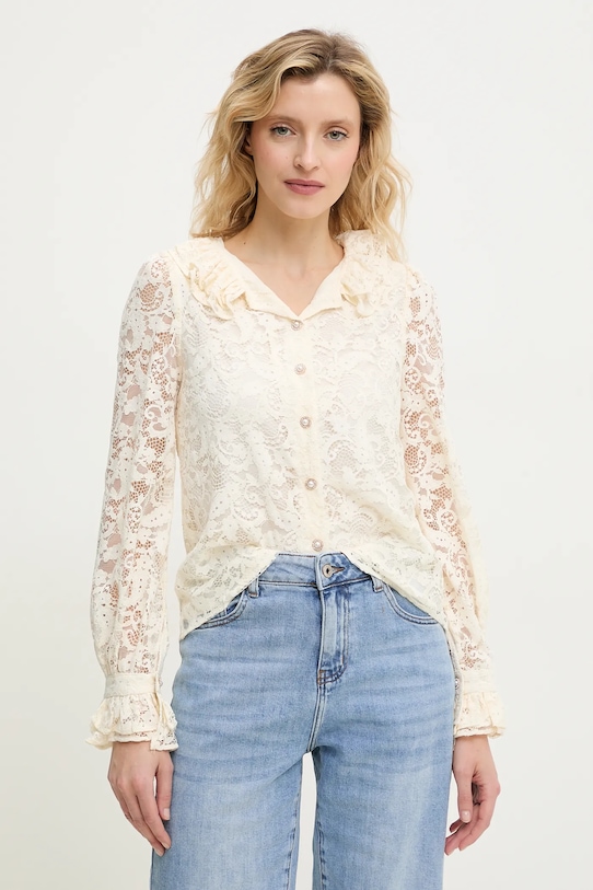 Рубашка Answear.LAB casual бежевый W18455.hos