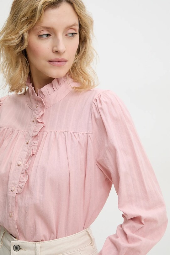 Хлопковая рубашка Answear.LAB розовый 5157.hos