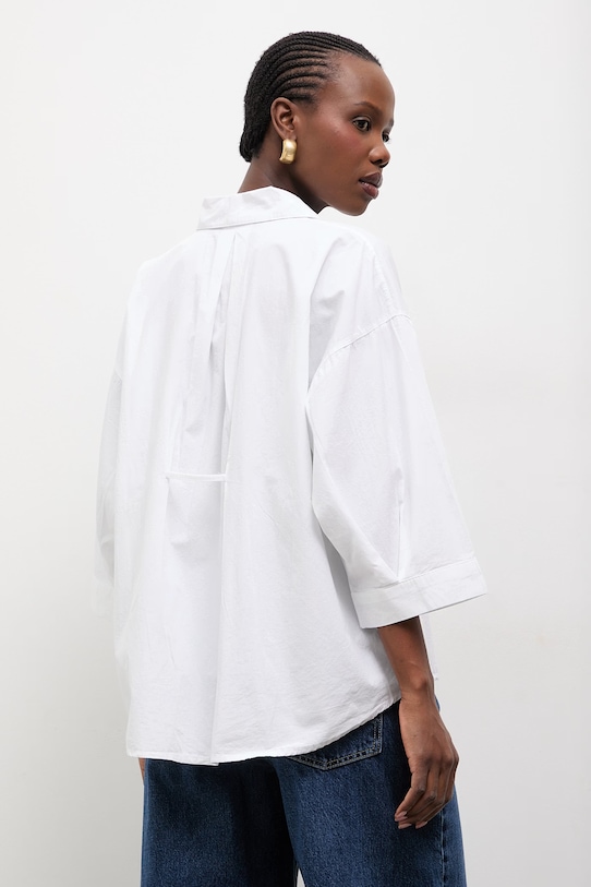 Дрехи Памучна риза Answear.LAB sng.129.tos бял