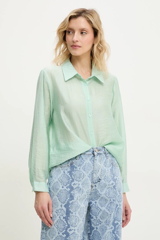 Рубашка Answear Lab casual бирюзовый H1324Q7.HWK