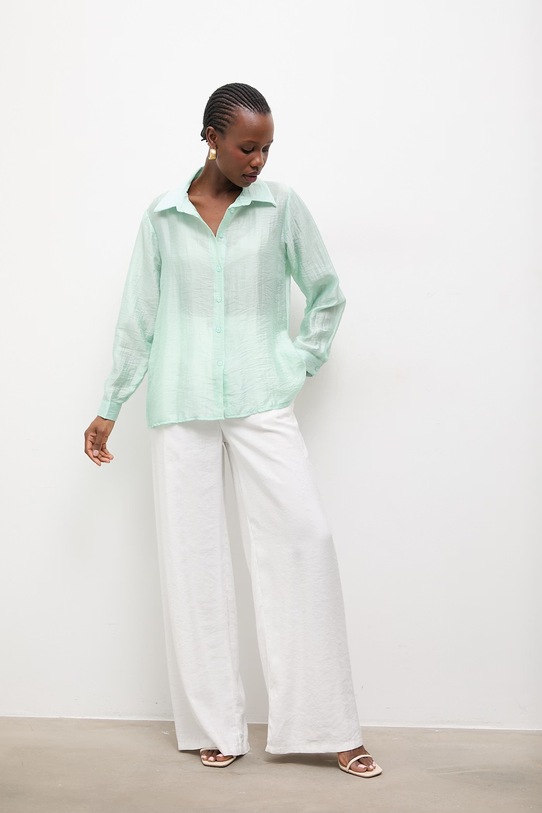 Answear.LAB camicia H1324Q7.HWK turchese WW25