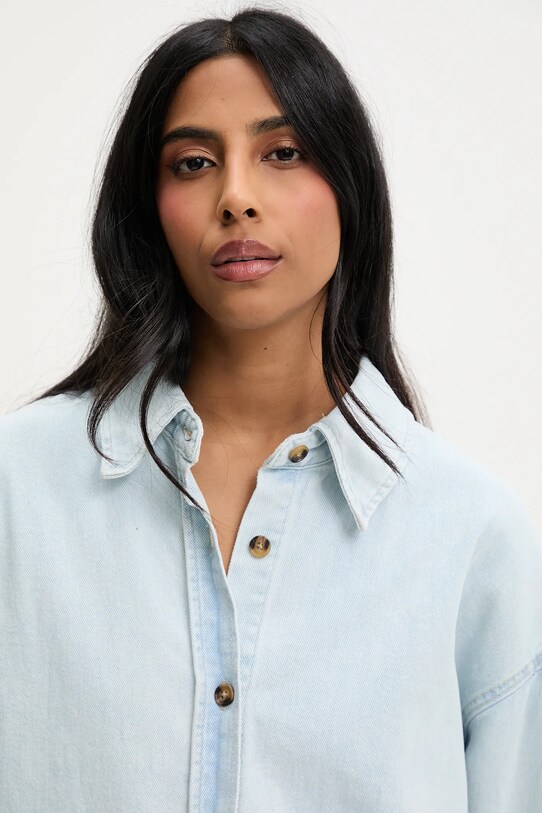 Answear Lab cămașă din denim albastru RD2958.hlk