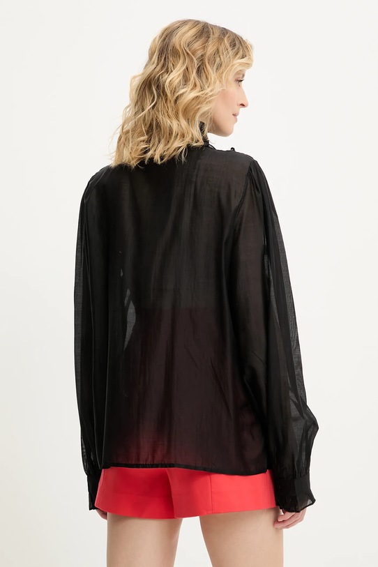 Îmbrăcăminte Answear Lab cămașă de mătase H7220.ios negru