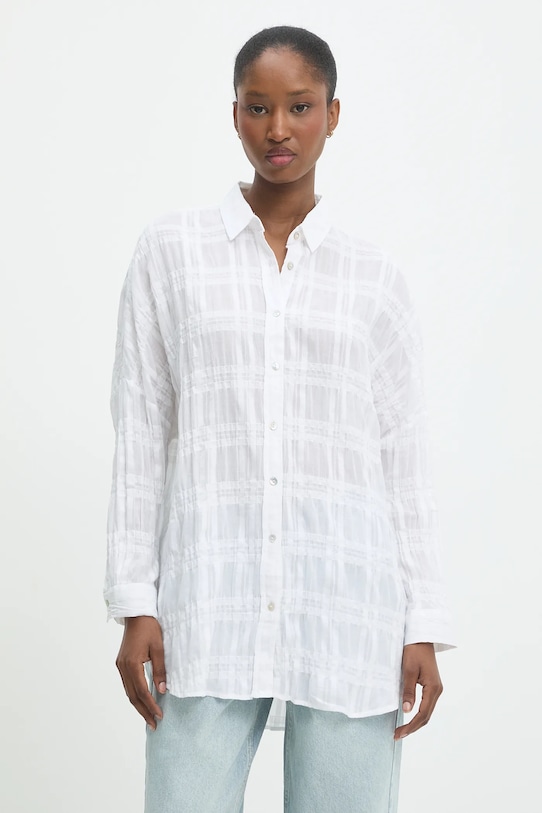 Бавовняна сорочка Answear.LAB casual білий 33309.tos