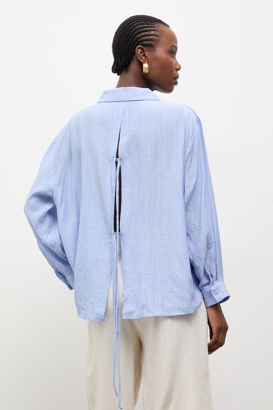 Odzież Answear.LAB koszula 18.tos niebieski