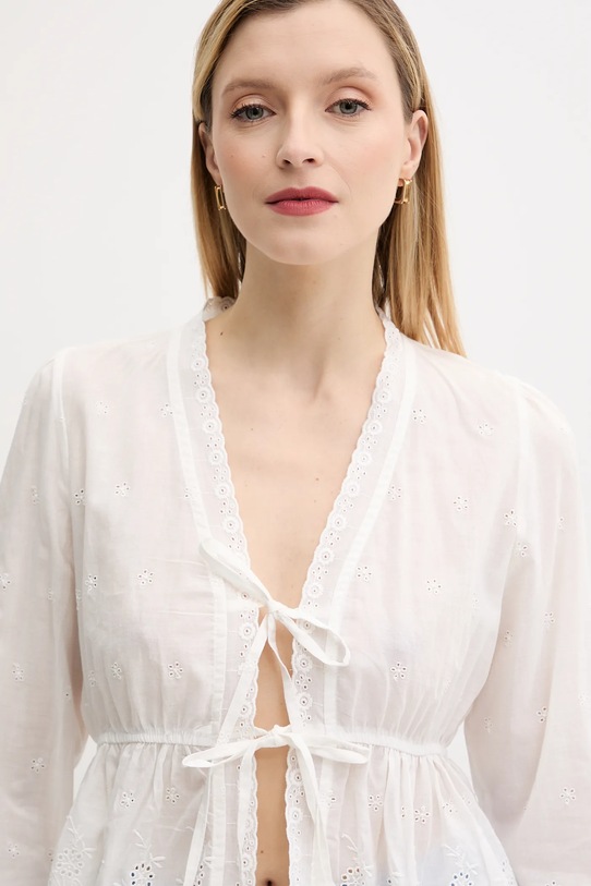 Answear Lab cămașă din bumbac bej 243.tos