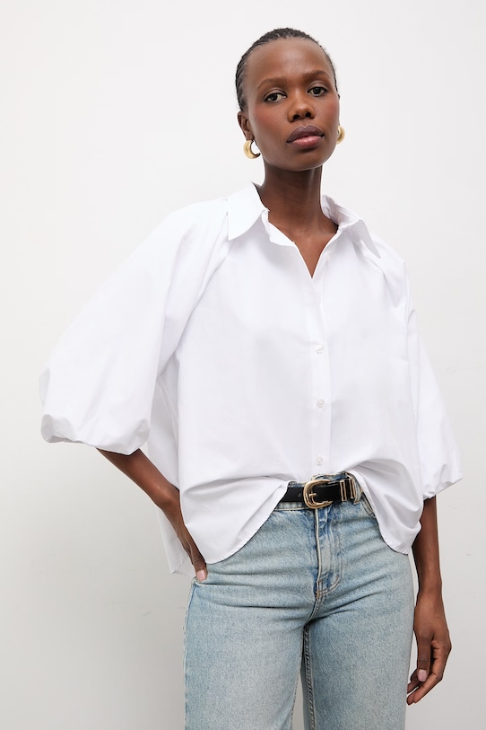Answear.LAB koszula trzy czwarte biały 0001.tos