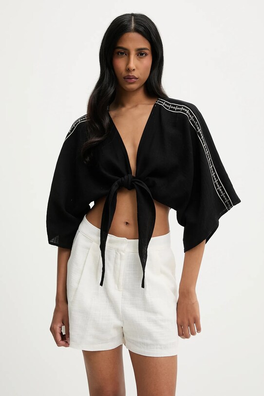 Answear.LAB koszula bawełniana bawełna czarny G28.4950.tos