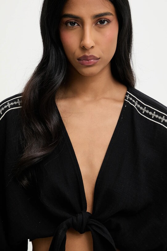 Answear.LAB koszula bawełniana czarny G28.4950.tos