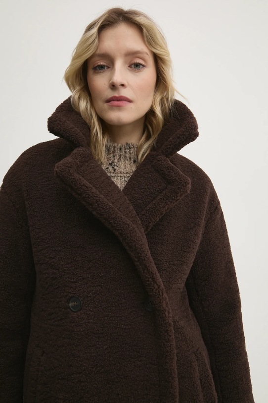 Answear.LAB płaszcz brązowy 8104.fos