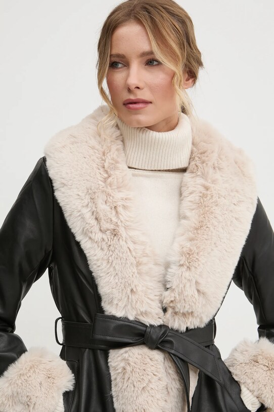 Answear Lab palton negru 16058.FLK