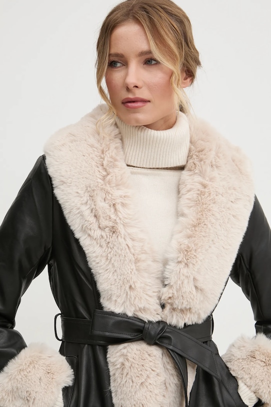 Kabát Answear.LAB černá 16058.FLK