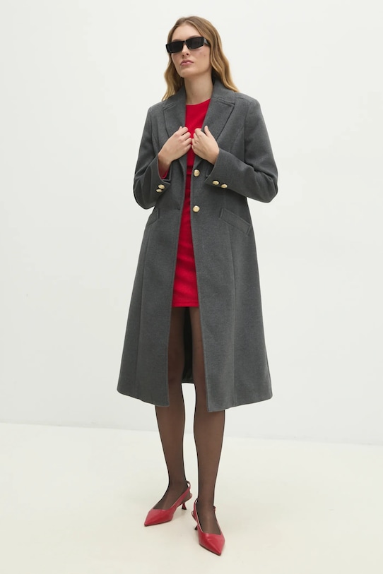 Kabát Answear.LAB CBCP2871B.ILK sivá WW25