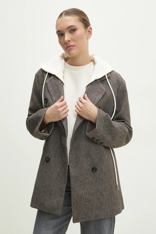 Пальто Answear.LAB з підкладкою коричневий Jessica.hos