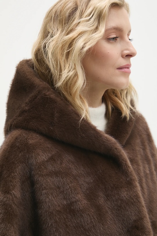 Answear.LAB płaszcz v036g.flk brązowy