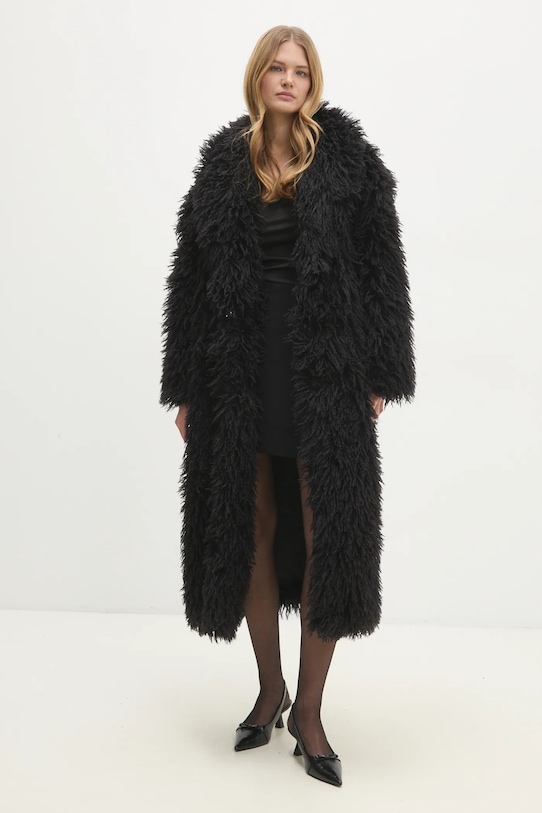 Kabát Answear.LAB dvojradové čierna no.050.HWK