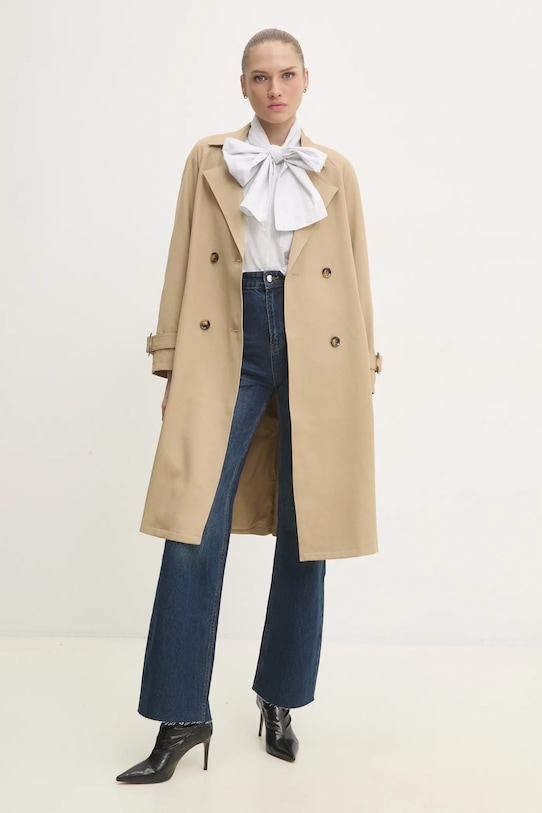 Answear.LAB trencz mj79899.fos brązowy WW25