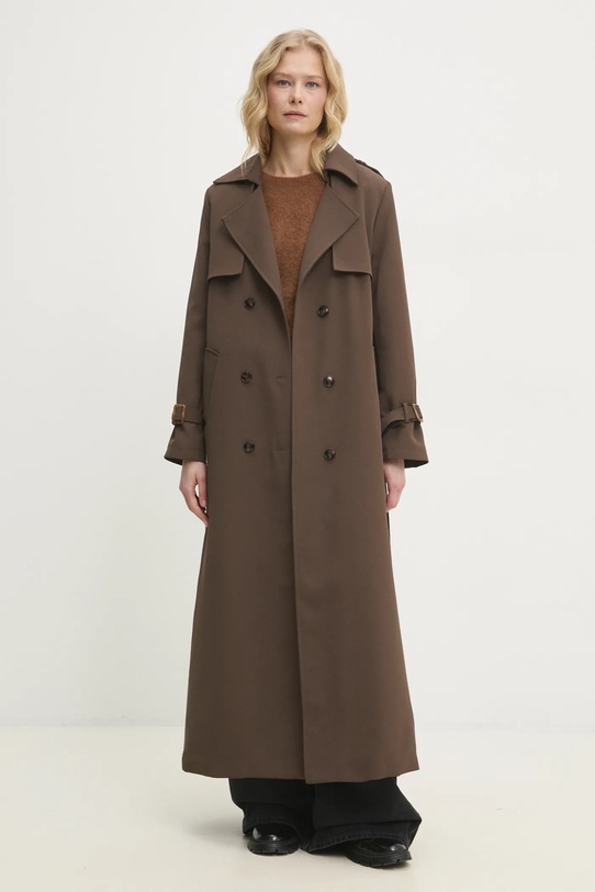 Trenčkot Answear.LAB trenčkot hnedá 8302.flk