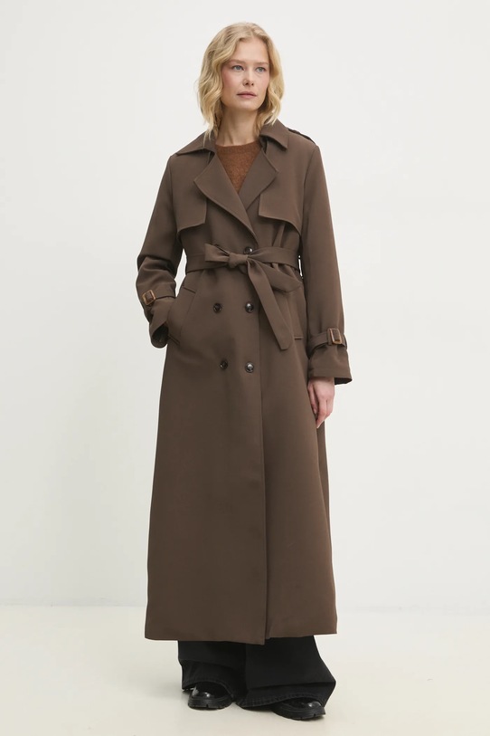 Trenčkot Answear.LAB 8302.flk hnedá WW25