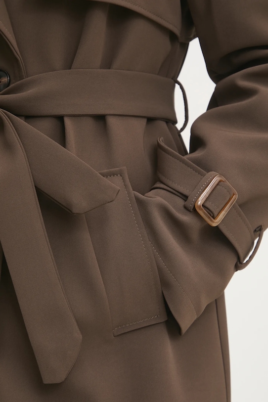 Trenčkot Answear.LAB 8302.flk hnedá