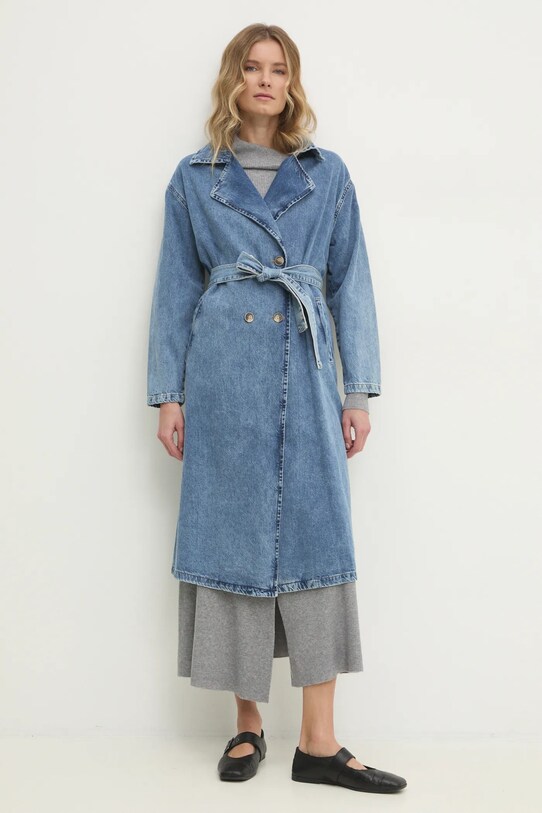 Answear Lab palton jeans sng.92.tos albastru WW25