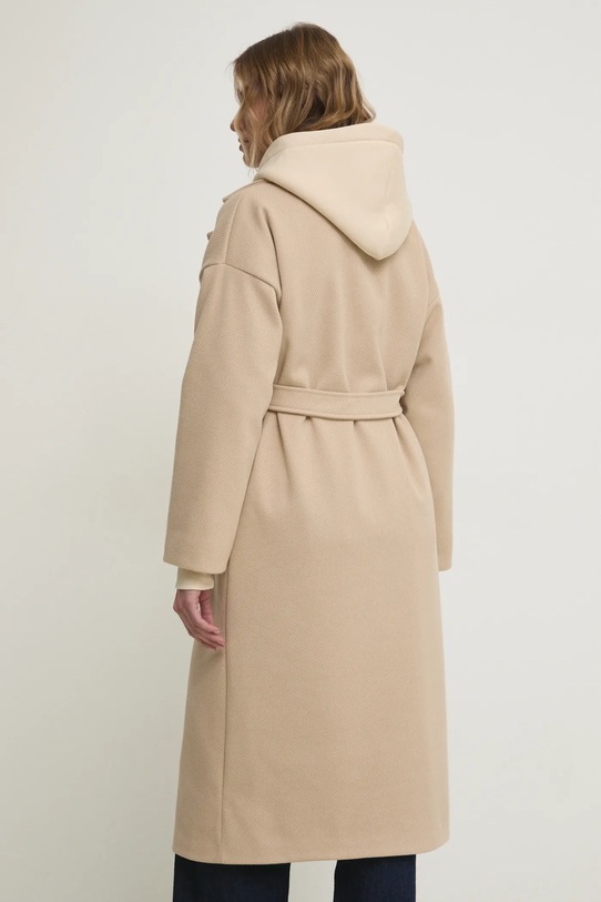 Odzież Answear Lab płaszcz 1558.hms beżowy