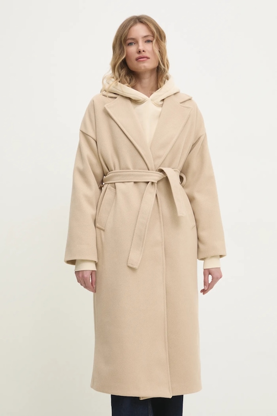 Answear Lab płaszcz beżowy 1558.hms