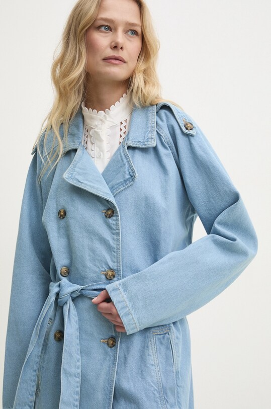 Джинсовий плащ Answear Lab блакитний LJK.BRIELLADENIM.ums