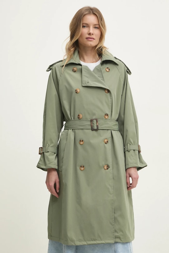 Тренч Answear.LAB с подкладкой зелёный 8073.HWK